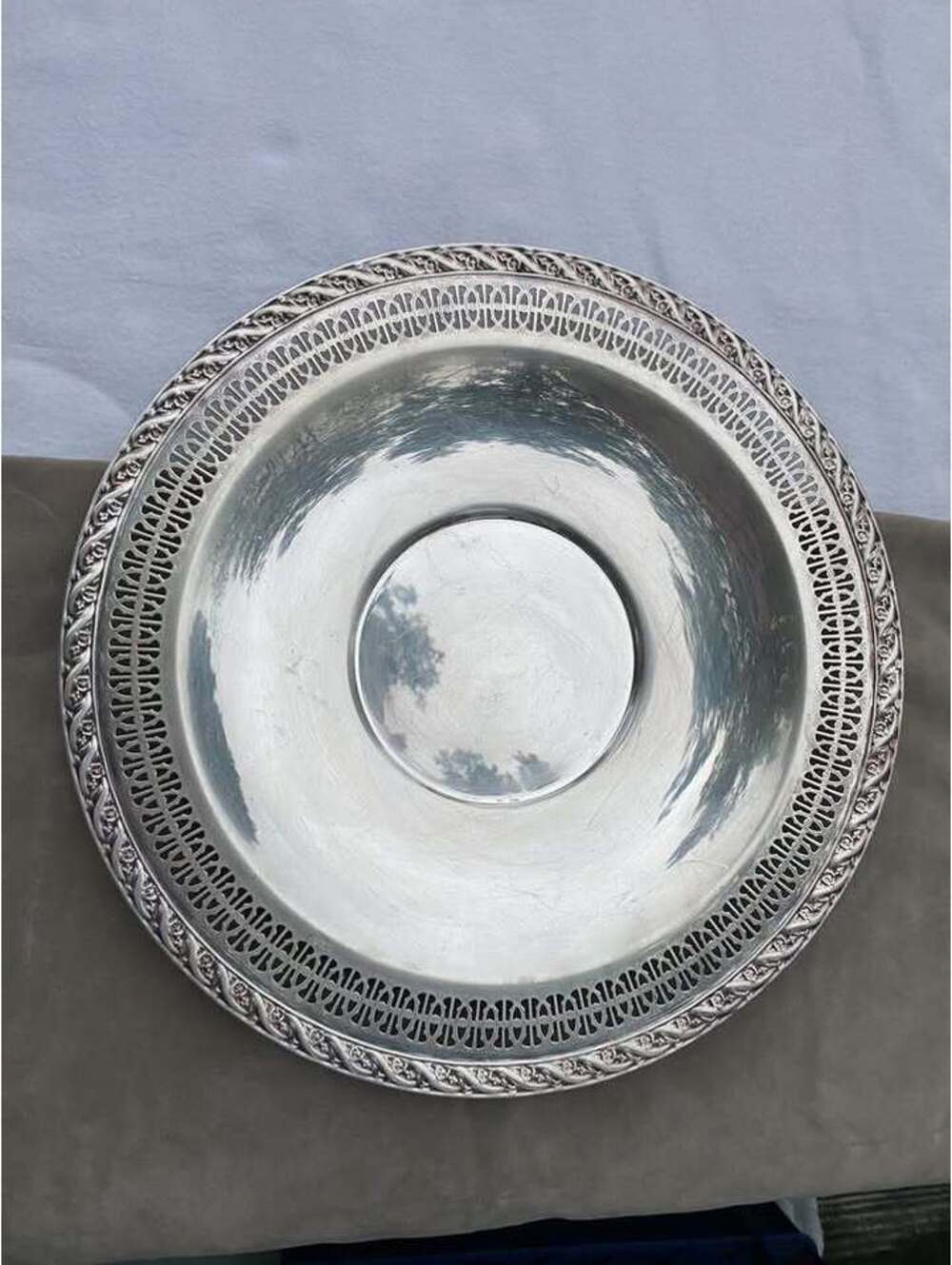 Wm Rogers & Son Spring Flower Silverplate Tray